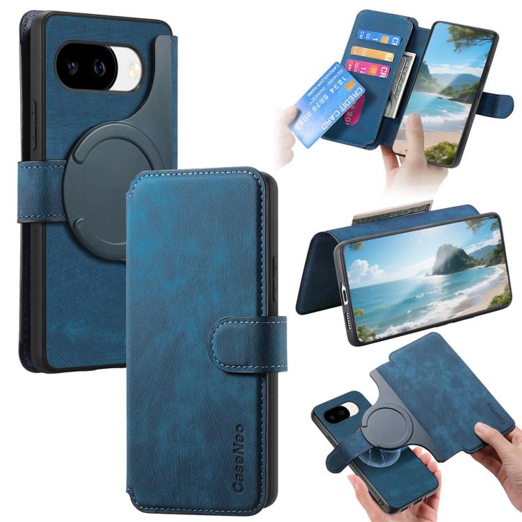 CaseNeo MagSafe RFID Anti-theft Retro Leather Phone Case, For Google Pixel 11 Pro XL, For Google Pixel 10a, For Google Pixel 10 Pro XL / 9 Pro XL, For Google Pixel 10 / 10 Pro / 9 / 9 Pro, For Google Pixel 9a