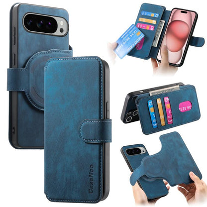 CaseNeo MagSafe RFID Anti-theft Retro Leather Phone Case, For Google Pixel 11 Pro XL, For Google Pixel 10a, For Google Pixel 10 Pro XL / 9 Pro XL, For Google Pixel 10 / 10 Pro / 9 / 9 Pro, For Google Pixel 9a