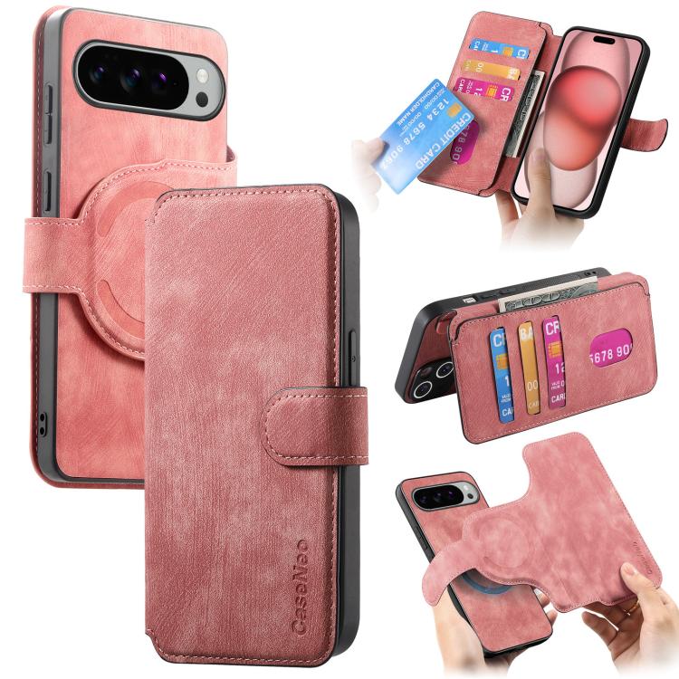 CaseNeo MagSafe RFID Anti-theft Retro Leather Phone Case, For Google Pixel 11 Pro XL, For Google Pixel 10a, For Google Pixel 10 Pro XL / 9 Pro XL, For Google Pixel 10 / 10 Pro / 9 / 9 Pro, For Google Pixel 9a