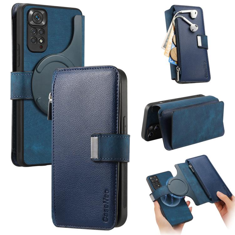 CaseNeo MagSafe RFID Anti-theft Zipper Wallet Retro Leather Phone Case, For Redmi Note 13 Pro 4G, For Redmi Note 13 4G, For Redmi Note 13R Pro 5G, For Redmi Note 13 5G, For Redmi Note 13 Pro+, For Redmi Note 13 Pro 5G, For Redmi Note 12 4G Global      ...