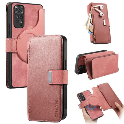 CaseNeo MagSafe RFID Anti-theft Zipper Wallet Retro Leather Phone Case, For Redmi Note 13 Pro 4G, For Redmi Note 13 4G, For Redmi Note 13R Pro 5G, For Redmi Note 13 5G, For Redmi Note 13 Pro+, For Redmi Note 13 Pro 5G, For Redmi Note 12 4G Global      ...