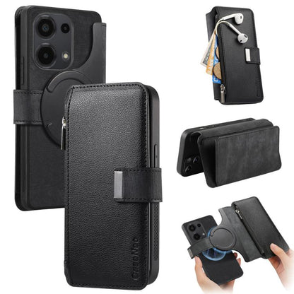 CaseNeo MagSafe RFID Anti-theft Zipper Wallet Retro Leather Phone Case, For Redmi Note 13 Pro 4G, For Redmi Note 13 4G, For Redmi Note 13R Pro 5G, For Redmi Note 13 5G, For Redmi Note 13 Pro+, For Redmi Note 13 Pro 5G, For Redmi Note 12 4G Global      ...