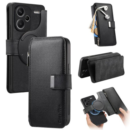 CaseNeo MagSafe RFID Anti-theft Zipper Wallet Retro Leather Phone Case, For Redmi Note 13 Pro 4G, For Redmi Note 13 4G, For Redmi Note 13R Pro 5G, For Redmi Note 13 5G, For Redmi Note 13 Pro+, For Redmi Note 13 Pro 5G, For Redmi Note 12 4G Global      ...