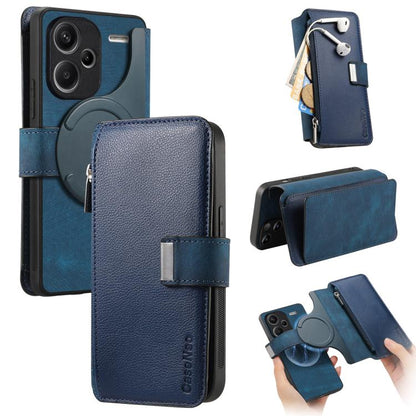 CaseNeo MagSafe RFID Anti-theft Zipper Wallet Retro Leather Phone Case, For Redmi Note 13 Pro 4G, For Redmi Note 13 4G, For Redmi Note 13R Pro 5G, For Redmi Note 13 5G, For Redmi Note 13 Pro+, For Redmi Note 13 Pro 5G, For Redmi Note 12 4G Global      ...