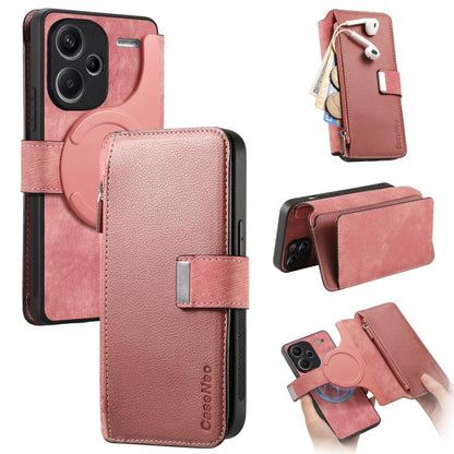 CaseNeo MagSafe RFID Anti-theft Zipper Wallet Retro Leather Phone Case, For Redmi Note 13 Pro 4G, For Redmi Note 13 4G, For Redmi Note 13R Pro 5G, For Redmi Note 13 5G, For Redmi Note 13 Pro+, For Redmi Note 13 Pro 5G, For Redmi Note 12 4G Global      ...