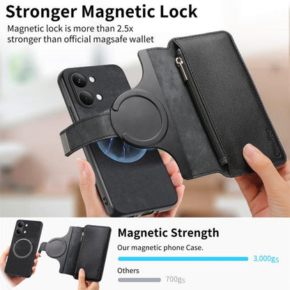 CaseNeo MagSafe RFID Anti-theft Zipper Wallet Retro Leather Phone Case, For Redmi Turbo 5 Max / Poco X8 Pro Max, For Redmi Turbo 5 5G / Poco X8 Pro 5G, For Redmi Note 15 Pro+ Global 163.3mm, For Redmi Note 15 4G / 5G Global 164mm                       ...