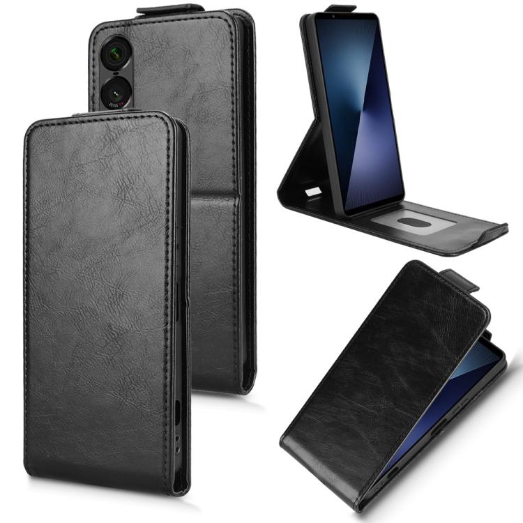 Magnetic Vertical Flip Leather Phone Case with Buckle, For Sony Xperia 10 VIII, For Sony Xperia 1 VIII, For Sony Xperia 10 VII, For Sony Xperia 1 VII