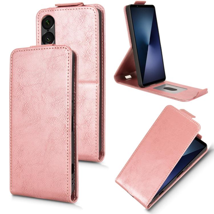 Magnetic Vertical Flip Leather Phone Case with Buckle, For Sony Xperia 10 VIII, For Sony Xperia 1 VIII, For Sony Xperia 10 VII, For Sony Xperia 1 VII