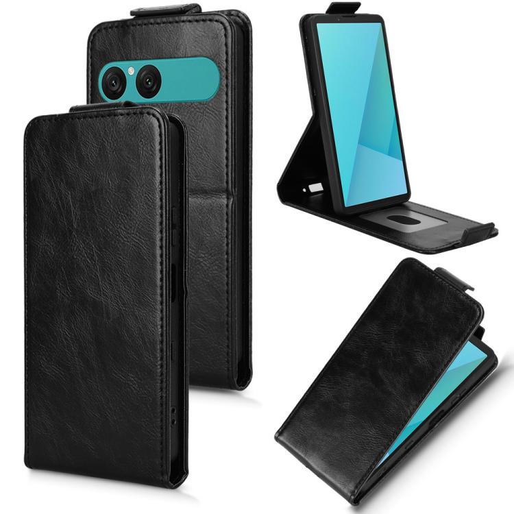 Magnetic Vertical Flip Leather Phone Case with Buckle, For Sony Xperia 10 VIII, For Sony Xperia 1 VIII, For Sony Xperia 10 VII, For Sony Xperia 1 VII
