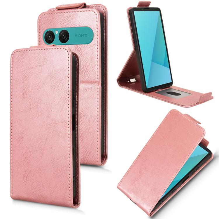 Magnetic Vertical Flip Leather Phone Case with Buckle, For Sony Xperia 10 VIII, For Sony Xperia 1 VIII, For Sony Xperia 10 VII, For Sony Xperia 1 VII
