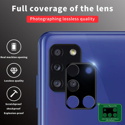 Camera lens ring film for Samsung Galaxy A31, full coverage on phone rear lenses