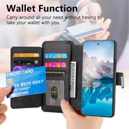 CaseNeo MagSafe RFID Anti-theft Zipper Wallet Retro Leather Phone Case, For OnePlus 15T, For OnePlus Ace 6 / 6T, For OnePlus 15, For OnePlus Ace 5, For OnePlus 13, For OnePlus 12, For OnePlus 11