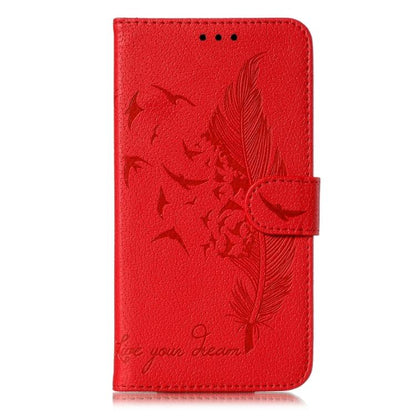 Feather Pattern Litchi Texture Leather Phone Case, For vivo iQOO 15, For vivo Y500 5G, For vivo V50 Lite 5G