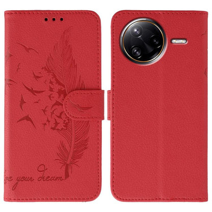 Feather Pattern Litchi Texture Leather Phone Case, For Xiaomi 17 Pro, For Xiaomi 17, For Xiaomi 15T Pro 5G, For Xiaomi 15T 5G, For Xiaomi Poco F7 Ultra / Redmi K80 Pro, For Xiaomi Poco F7 Pro / Redmi K80, For Xiaomi Poco C75 4G, For Xiaomi 14T Pro     ...