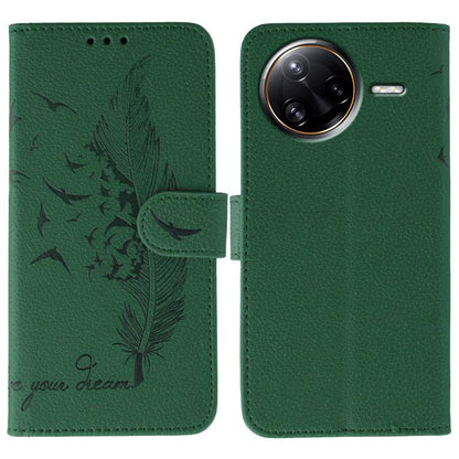 Feather Pattern Litchi Texture Leather Phone Case, For Xiaomi 17 Pro, For Xiaomi 17, For Xiaomi 15T Pro 5G, For Xiaomi 15T 5G, For Xiaomi Poco F7 Ultra / Redmi K80 Pro, For Xiaomi Poco F7 Pro / Redmi K80, For Xiaomi Poco C75 4G, For Xiaomi 14T Pro     ...