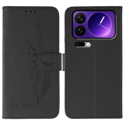 Feather Pattern Litchi Texture Leather Phone Case, For Xiaomi 17 Pro, For Xiaomi 17, For Xiaomi 15T Pro 5G, For Xiaomi 15T 5G, For Xiaomi Poco F7 Ultra / Redmi K80 Pro, For Xiaomi Poco F7 Pro / Redmi K80, For Xiaomi Poco C75 4G, For Xiaomi 14T Pro     ...