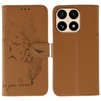 Feather Pattern Litchi Texture Leather Phone Case, For Xiaomi 17 Pro, For Xiaomi 17, For Xiaomi 15T Pro 5G, For Xiaomi 15T 5G, For Xiaomi Poco F7 Ultra / Redmi K80 Pro, For Xiaomi Poco F7 Pro / Redmi K80, For Xiaomi Poco C75 4G, For Xiaomi 14T Pro     ...