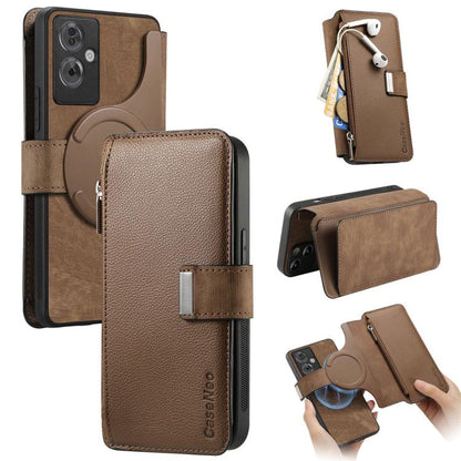 CaseNeo MagSafe RFID Anti-theft Zipper Wallet Retro Leather Phone Case, For OPPO A6 Global / A6s / A6c / A6t Pro, For OPPO K15 Pro+, For OPPO K15 Pro 5G, For OPPO Reno15 F, For OPPO Reno 15 Pro Max 5G Global, For OPPO Reno15 5G Global / 15c 5G         ...