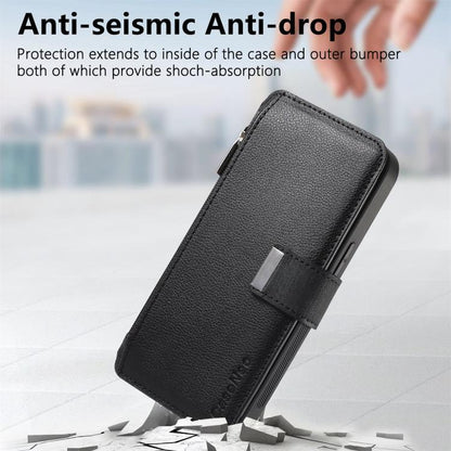 CaseNeo MagSafe RFID Anti-theft Zipper Wallet Retro Leather Phone Case, For OPPO Reno13, For OPPO Reno13 F, For OPPO A3 Pro Global / A80 5G, For OPPO A58 4G, For OPPO Reno10 5G Global, For OPPO A78 5G