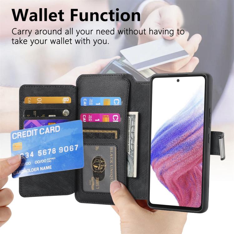 CaseNeo MagSafe RFID Anti-theft Zipper Wallet Retro Leather Phone Case, For OPPO Reno13, For OPPO Reno13 F, For OPPO A3 Pro Global / A80 5G, For OPPO A58 4G, For OPPO Reno10 5G Global, For OPPO A78 5G
