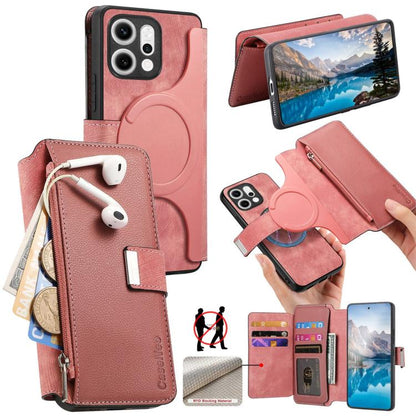 CaseNeo MagSafe RFID Anti-theft Zipper Wallet Retro Leather Phone Case, For OPPO A6 Global / A6s / A6c / A6t Pro, For OPPO K15 Pro+, For OPPO K15 Pro 5G, For OPPO Reno15 F, For OPPO Reno 15 Pro Max 5G Global, For OPPO Reno15 5G Global / 15c 5G         ...