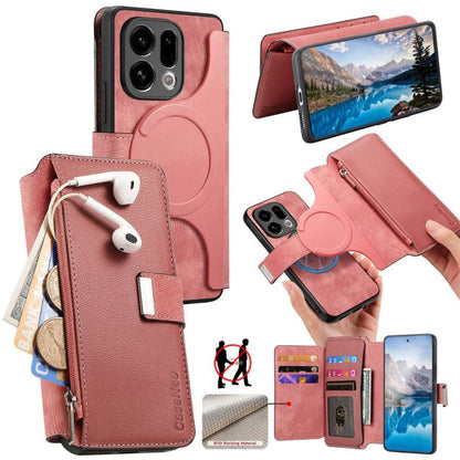 CaseNeo MagSafe RFID Anti-theft Zipper Wallet Retro Leather Phone Case, For OPPO A6 Global / A6s / A6c / A6t Pro, For OPPO K15 Pro+, For OPPO K15 Pro 5G, For OPPO Reno15 F, For OPPO Reno 15 Pro Max 5G Global, For OPPO Reno15 5G Global / 15c 5G         ...