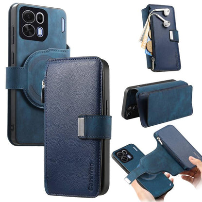 CaseNeo MagSafe RFID Anti-theft Zipper Wallet Retro Leather Phone Case, For OPPO A6 Global / A6s / A6c / A6t Pro, For OPPO K15 Pro+, For OPPO K15 Pro 5G, For OPPO Reno15 F, For OPPO Reno 15 Pro Max 5G Global, For OPPO Reno15 5G Global / 15c 5G         ...