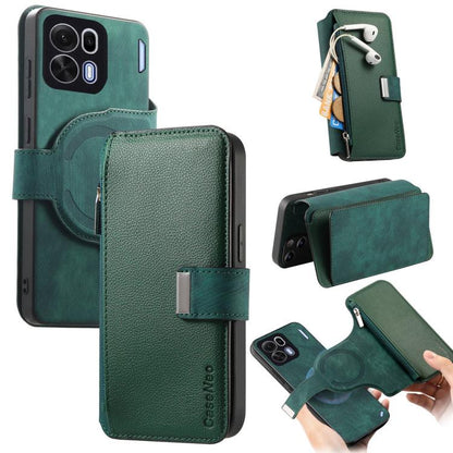 CaseNeo MagSafe RFID Anti-theft Zipper Wallet Retro Leather Phone Case, For OPPO A6 Global / A6s / A6c / A6t Pro, For OPPO K15 Pro+, For OPPO K15 Pro 5G, For OPPO Reno15 F, For OPPO Reno 15 Pro Max 5G Global, For OPPO Reno15 5G Global / 15c 5G         ...