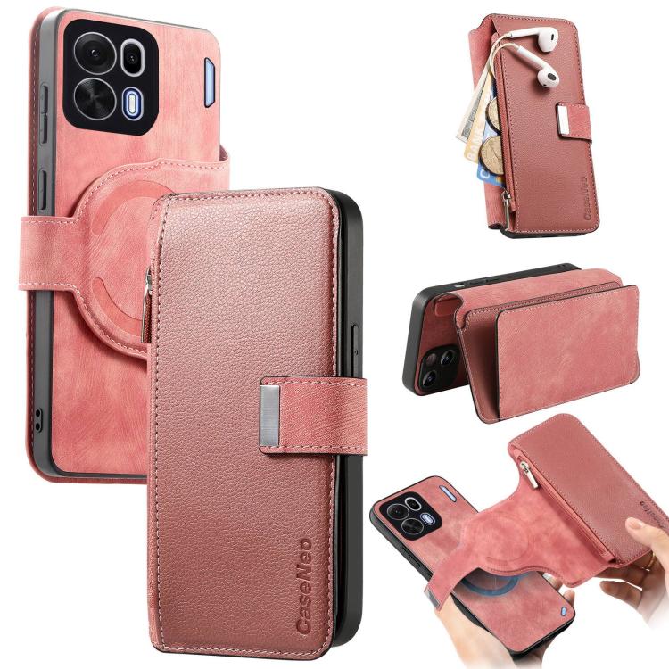 CaseNeo MagSafe RFID Anti-theft Zipper Wallet Retro Leather Phone Case, For OPPO A6 Global / A6s / A6c / A6t Pro, For OPPO K15 Pro+, For OPPO K15 Pro 5G, For OPPO Reno15 F, For OPPO Reno 15 Pro Max 5G Global, For OPPO Reno15 5G Global / 15c 5G         ...