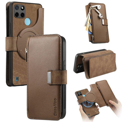 CaseNeo MagSafe RFID Anti-theft Zipper Wallet Retro Leather Phone Case, For Realme 16 Pro+ 5G, For Realme 16 Pro 5G, For Realme GT 8 Pro Global, For Realme 15T 5G Global, For Realme 14, For Realme 14 Pro+, For Realme 14 Pro, For Realme Neo7            ...