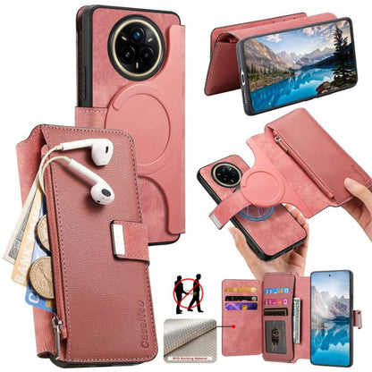 CaseNeo MagSafe RFID Anti-theft Zipper Wallet Retro Leather Phone Case, For Realme 16 Pro+ 5G, For Realme 16 Pro 5G, For Realme GT 8 Pro Global, For Realme 15T 5G Global, For Realme 14, For Realme 14 Pro+, For Realme 14 Pro, For Realme Neo7            ...