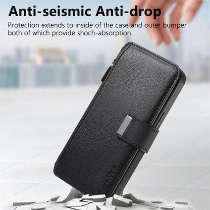 CaseNeo MagSafe RFID Anti-theft Zipper Wallet Retro Leather Phone Case, For Realme 16 Pro+ 5G, For Realme 16 Pro 5G, For Realme GT 8 Pro Global, For Realme 15T 5G Global, For Realme 14, For Realme 14 Pro+, For Realme 14 Pro, For Realme Neo7            ...