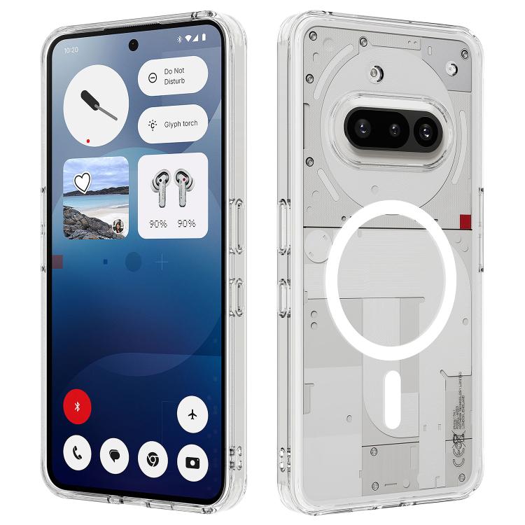 MagSafe Clear Acrylic PC Hybrid TPU Phone Case, For Nothing Phone 4b, For Nothing Phone 4a Pro, For Nothing Phone 4a, For Nothing Phone 3a Lite, For Nothing Phone 3, For Nothing CMF Phone 2 Pro, For Nothing Phone 3a, For Nothing Phone 3a Pro