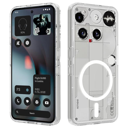 MagSafe Clear Acrylic PC Hybrid TPU Phone Case, For Nothing Phone 4b, For Nothing Phone 4a Pro, For Nothing Phone 4a, For Nothing Phone 3a Lite, For Nothing Phone 3, For Nothing CMF Phone 2 Pro, For Nothing Phone 3a, For Nothing Phone 3a Pro