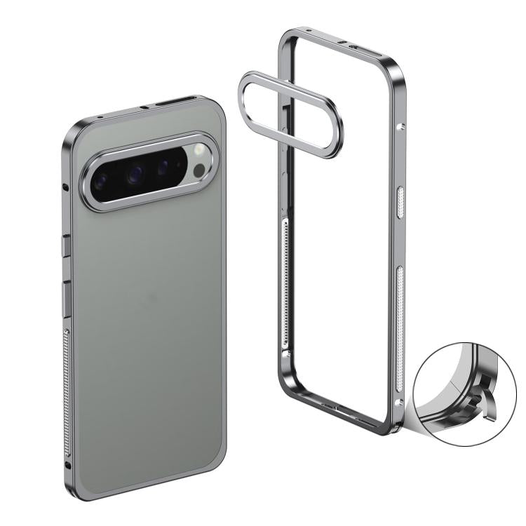 Metal Frame Heat Dissipation Phone Case with Camera Guard Ring, For Google Pixel 11 Pro XL, For Google Pixel 11 / 11 Pro, For Google Pixel 10 Pro XL, For Google Pixel 10 / 10 Pro, For Google Pixel 9 Pro XL, For Google Pixel 9 / 9 Pro