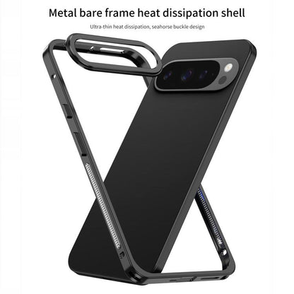 Metal Frame Heat Dissipation Phone Case with Camera Guard Ring, For Google Pixel 11 Pro XL, For Google Pixel 11 / 11 Pro, For Google Pixel 10 Pro XL, For Google Pixel 10 / 10 Pro, For Google Pixel 9 Pro XL, For Google Pixel 9 / 9 Pro