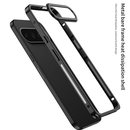 Metal Frame Heat Dissipation Phone Case with Camera Guard Ring, For Google Pixel 11 Pro XL, For Google Pixel 11 / 11 Pro, For Google Pixel 10 Pro XL, For Google Pixel 10 / 10 Pro, For Google Pixel 9 Pro XL, For Google Pixel 9 / 9 Pro