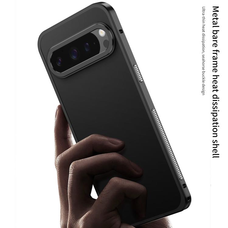 Metal Frame Heat Dissipation Phone Case with Camera Guard Ring, For Google Pixel 11 Pro XL, For Google Pixel 11 / 11 Pro, For Google Pixel 10 Pro XL, For Google Pixel 10 / 10 Pro, For Google Pixel 9 Pro XL, For Google Pixel 9 / 9 Pro