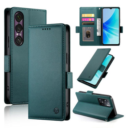 Side Buckle Magnetic Frosted Leather Phone Case, For Sony Xperia 1 VIII, For Sony Xperia 1 VII