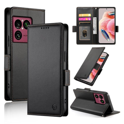 Side Buckle Magnetic Frosted Leather Phone Case, For Sony Xperia 1 VIII, For Sony Xperia 1 VII