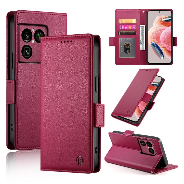 Side Buckle Magnetic Frosted Leather Phone Case, For Sony Xperia 1 VIII, For Sony Xperia 1 VII