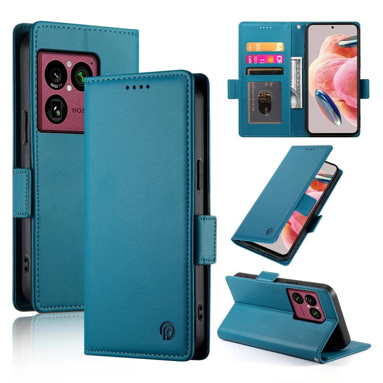 Side Buckle Magnetic Frosted Leather Phone Case, For Sony Xperia 1 VIII, For Sony Xperia 1 VII