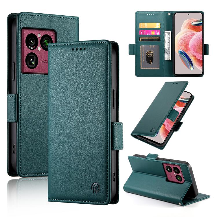 Side Buckle Magnetic Frosted Leather Phone Case, For Sony Xperia 1 VIII, For Sony Xperia 1 VII