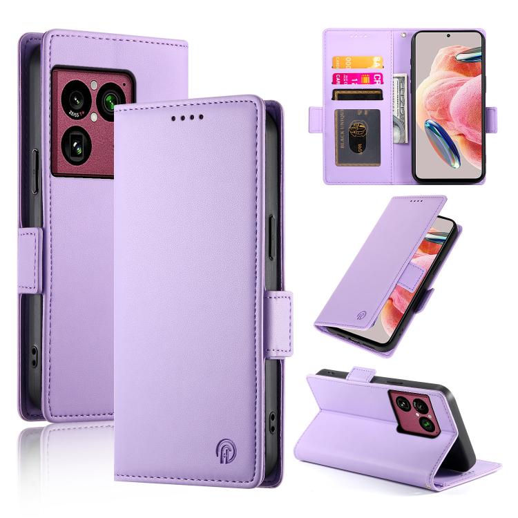 Side Buckle Magnetic Frosted Leather Phone Case, For Sony Xperia 1 VIII, For Sony Xperia 1 VII