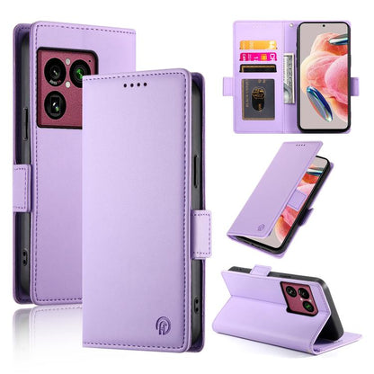 Side Buckle Magnetic Frosted Leather Phone Case, For Sony Xperia 1 VIII, For Sony Xperia 1 VII