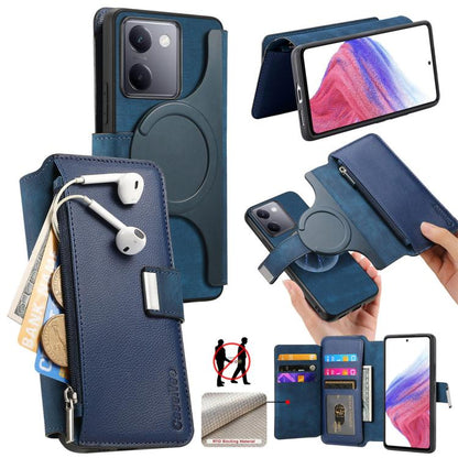 CaseNeo MagSafe RFID Anti-theft Zipper Wallet Retro Leather Phone Case, For vivo Y60 5G / Y05 4G / Y21 5G / Y11d 5G, For vivo V70 FE 5G, For vivo S50 / V70 / V70 Elite 5G, For vivo Y500i 5G, For vivo V60 Lite 4G / 5G, For vivo V60 5G                   ...