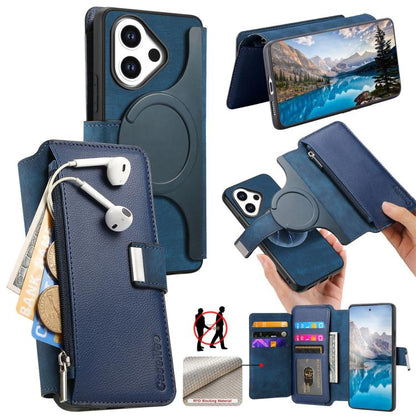 CaseNeo MagSafe RFID Anti-theft Zipper Wallet Retro Leather Phone Case, For vivo Y60 5G / Y05 4G / Y21 5G / Y11d 5G, For vivo V70 FE 5G, For vivo S50 / V70 / V70 Elite 5G, For vivo Y500i 5G, For vivo V60 Lite 4G / 5G, For vivo V60 5G                   ...