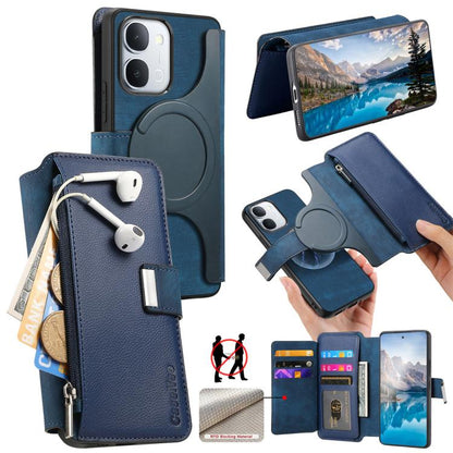 CaseNeo MagSafe RFID Anti-theft Zipper Wallet Retro Leather Phone Case, For vivo Y60 5G / Y05 4G / Y21 5G / Y11d 5G, For vivo V70 FE 5G, For vivo S50 / V70 / V70 Elite 5G, For vivo Y500i 5G, For vivo V60 Lite 4G / 5G, For vivo V60 5G                   ...