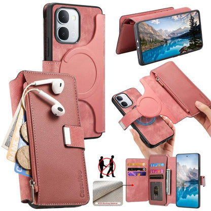 CaseNeo MagSafe RFID Anti-theft Zipper Wallet Retro Leather Phone Case, For vivo Y60 5G / Y05 4G / Y21 5G / Y11d 5G, For vivo V70 FE 5G, For vivo S50 / V70 / V70 Elite 5G, For vivo Y500i 5G, For vivo V60 Lite 4G / 5G, For vivo V60 5G                   ...