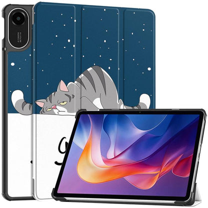 Custer Painted 3-Fold Stand Leather Smart Tablet Case, For Xiaomi Redmi Pad 2 SE 9.7 2026, For Xiaomi Redmi Pad 2